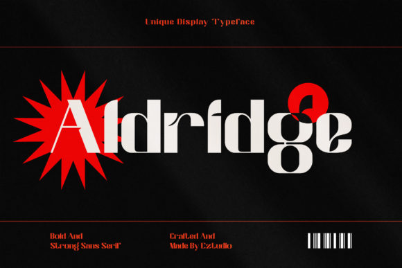Aldridge: A Bold Display Font for Modern Branding