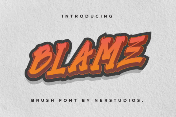 Blame: A Graffiti Style Display Font for Bold Digital Design