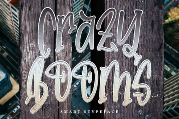 Crazy Booms: A Display Font for Editorial Character