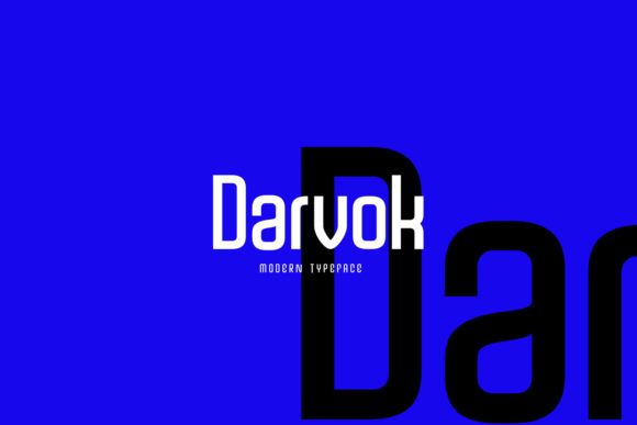 Darvok: A Display Font for Modern Branding