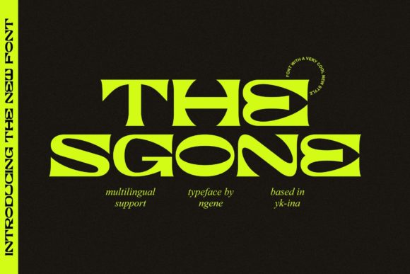 Discover The Sgone: A Modern Font for Creative Makers