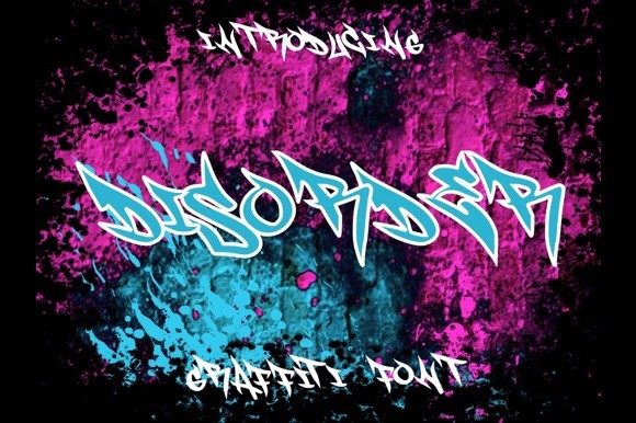 Disorder: A Graffiti-Style Font for Bold Craft Projects