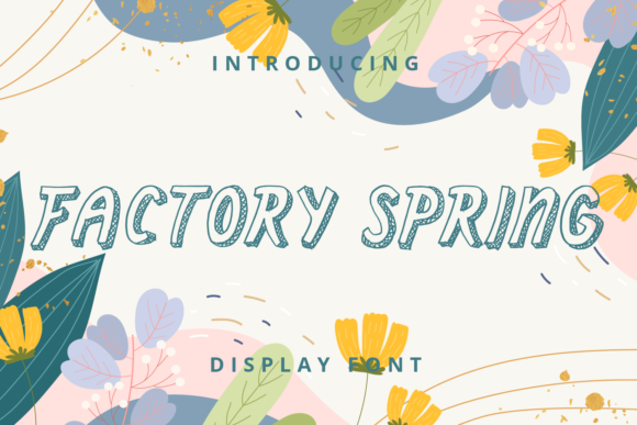 Factory Spring: An Outlined Font That Breathes Fresh Air into Web Layouts