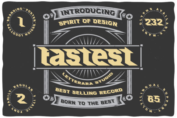 Fastest Font: A Display Typeface Built for Campaign Momentum