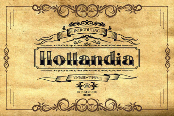 Hollandia Font: A Campaign Designer's Vintage Display Powerhouse