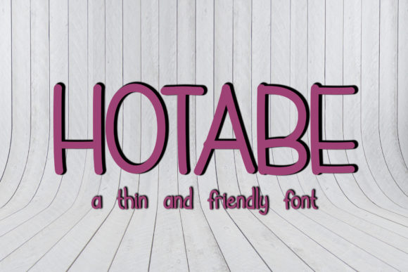 Hotabe: A Display Font Built for Bold, Modern Character