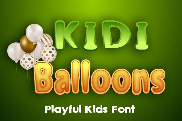 Kidi Balloons: A Font That Adds Playful Character to Web Design