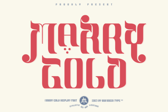 Marry Gold: A Warm, Modern Display Font for Expressive Headlines