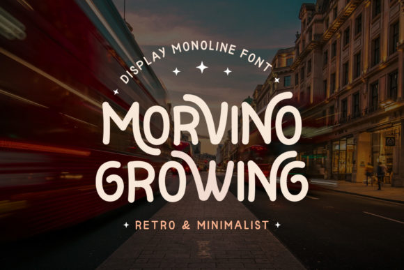 Morvino Growing Font: A Crafter's Favorite Display Typeface