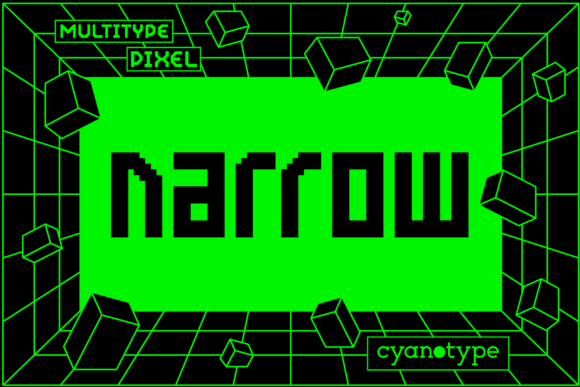 MultiType Pixel Narrow: A Display Font for Editorial Personality