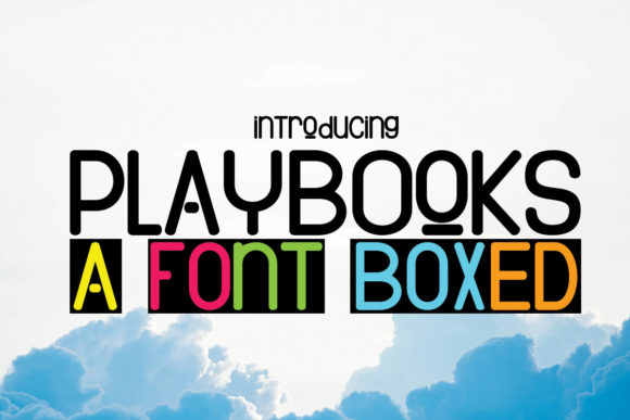 PlayBooks: The Display Font for Creative Product Design