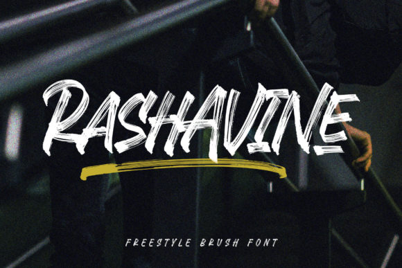 Rashavine: The Brushed Display Font for Editorial Personality
