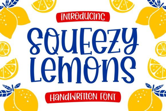 Squeezy Lemons: A Display Font Built for Zest