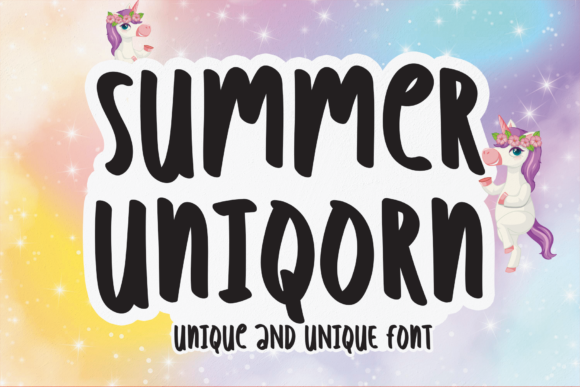Summer Uniqorn Font: A Bold Typeface for Creative Brands