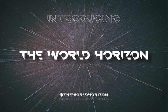 The World Horizon Font in Real Campaign Design