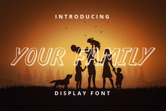 Your Family: The 3D Display Font for Sharp Campaign Visuals